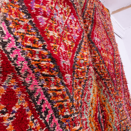 Vintage Beni Mguild Zayane Rug – 100% Wool, Handwoven Berber Rug from Morocco ; 10,66 ft / 6,89 ft