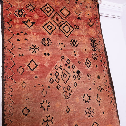 Vintage Moroccan Rehamna Rug – Handwoven Tribal Berber Carpet