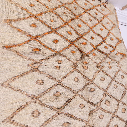 Vintage Moroccan Azilal Rug - Handmade Wool Berber Carpet