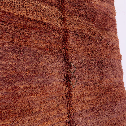 Vintage Moroccan Berber Rug – Handwoven Wool from Moyen Atlas – Rich Earthy Tones & Tribal Accents – Authentic Beni Mguild Carpet – Bohemian & Rustic Decor