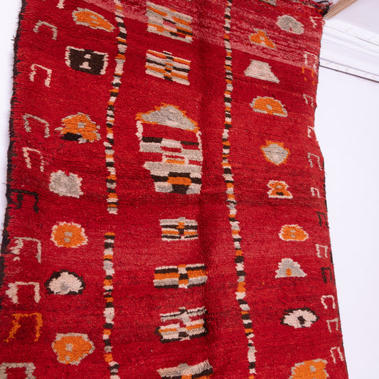 Vintage Moroccan Rehamna Rug – Handwoven Berber Wool Rug