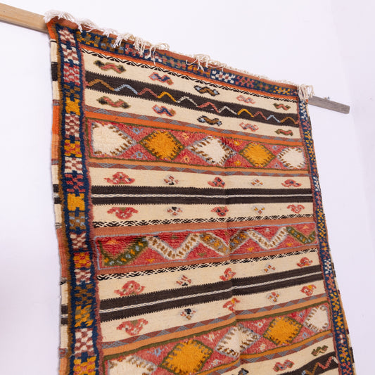 Handwoven Moroccan Akhnif Rug – Tribal Berber Flatweave