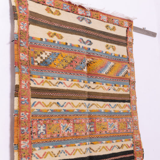 Handwoven Moroccan Akhnif Rug – Bohemian Amazigh Tapestry