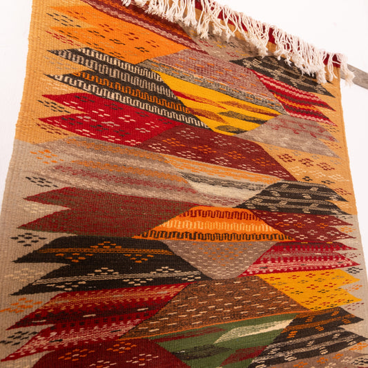 Moroccan Corridor Rug - Handwoven Runner - Modern Berber Style
