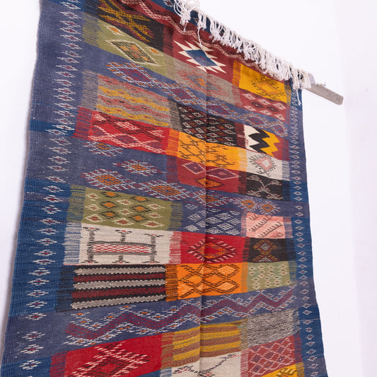 Vintage Moroccan Akhnif Rug – Handwoven Berber Wool Carpet