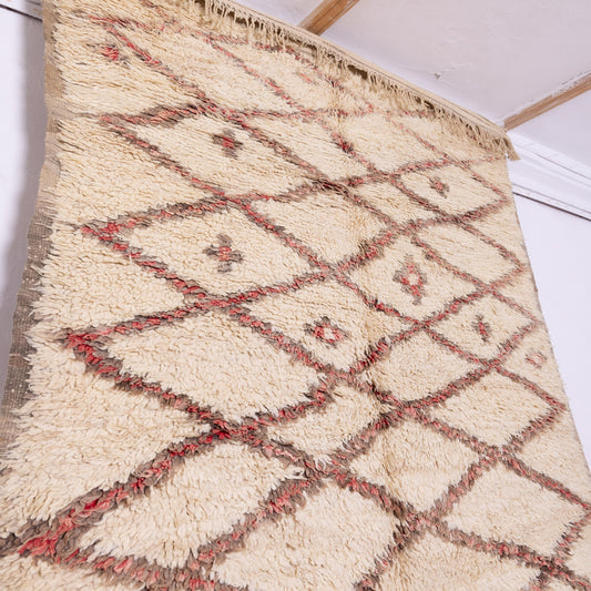 Vintage Moroccan Talsint Rug - Handwoven Berber Wool Carpet