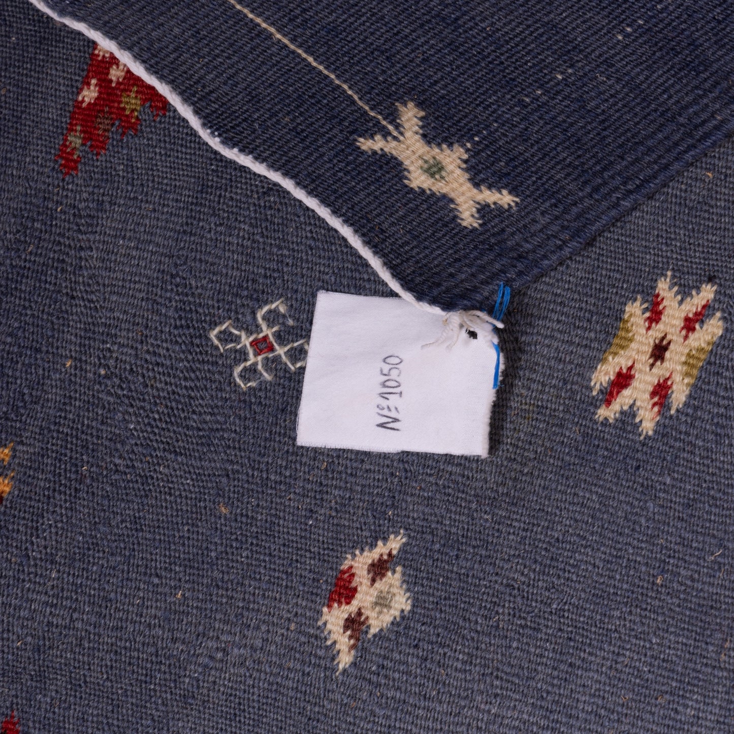 Handwoven Moroccan Akhnif Rug – Elegant Berber Wool & Cotton Carpet with Tribal Motifs