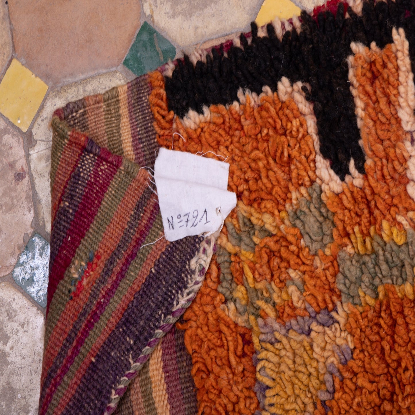 Vintage Moroccan Talsint Rug | Handwoven Berber Wool Carpet ; 12,63 ft / 5,58 ft