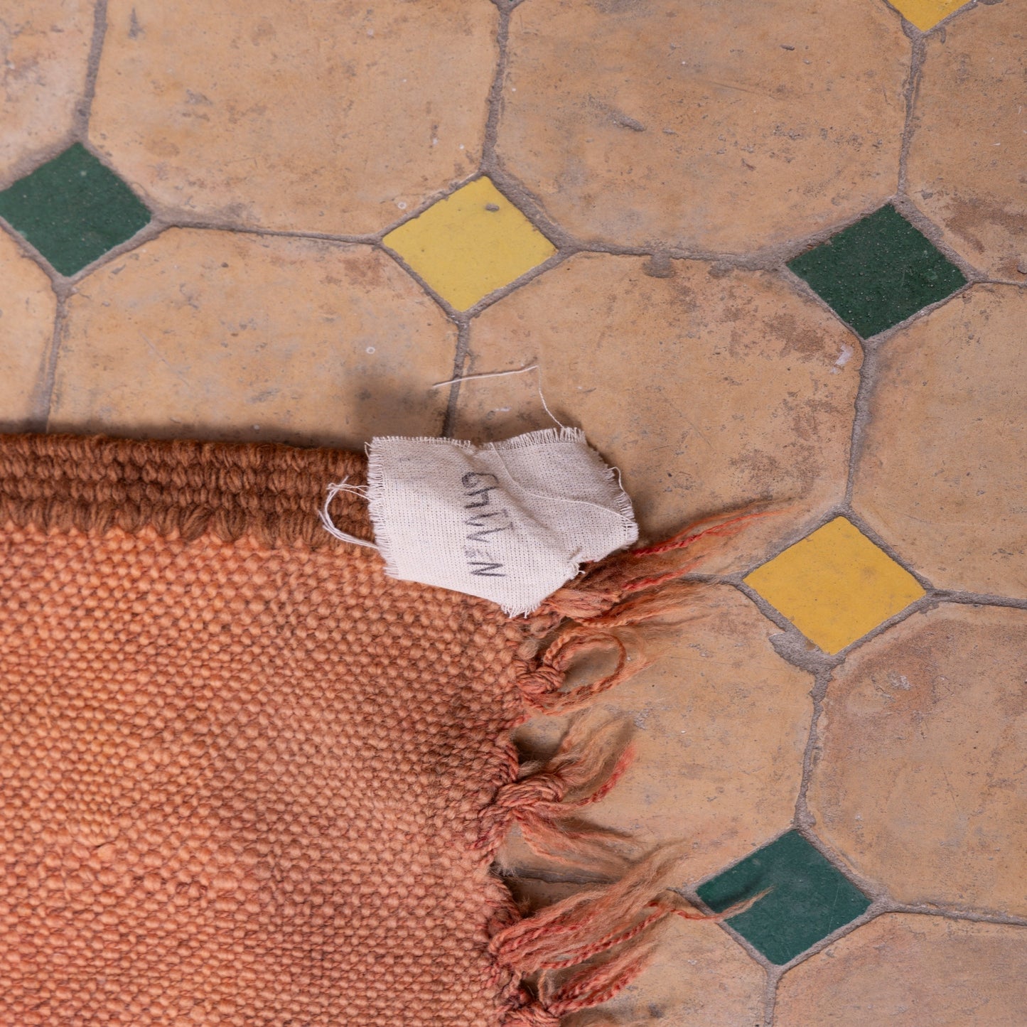 Vintage Rehamna Moroccan Flatweave Rug – Handmade Wool Berber Kilim with Subtle Tribal Patterns ; 8,53 ft / 5,25 ft