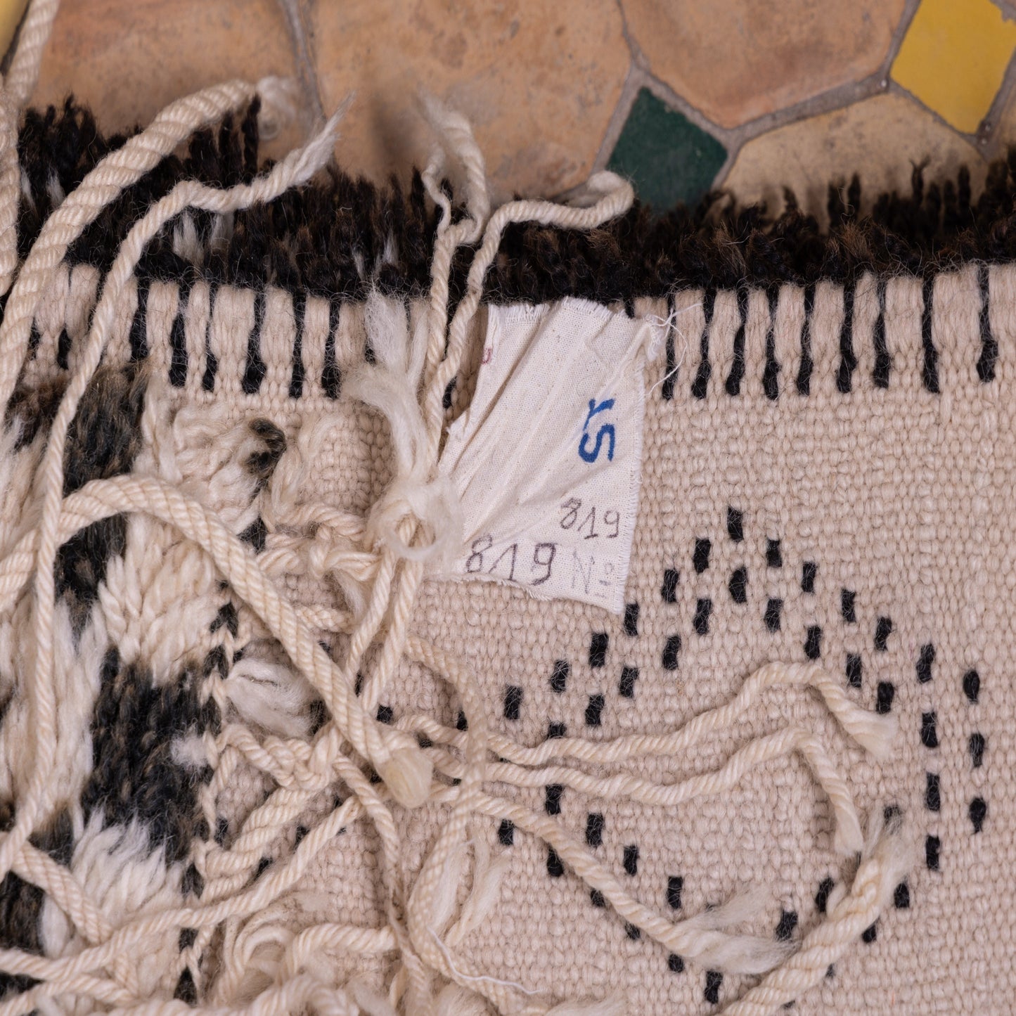 Authentic Moroccan Beni Ourain Rug – Handwoven Berber Wool Carpet ; 12,80 ft / 6,40 ft