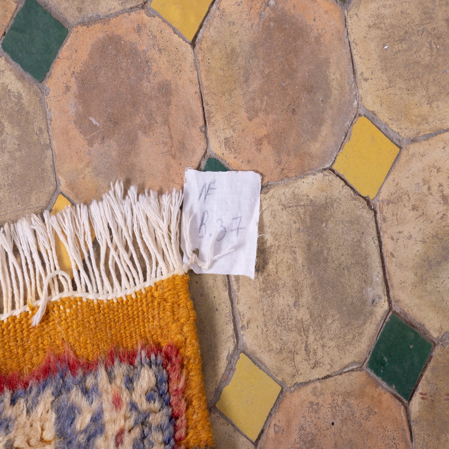 Authentic Moroccan Akhnif Rug – Handwoven Wool & Cotton Berber Carpet ; 5,25 ft / 3,61 ft