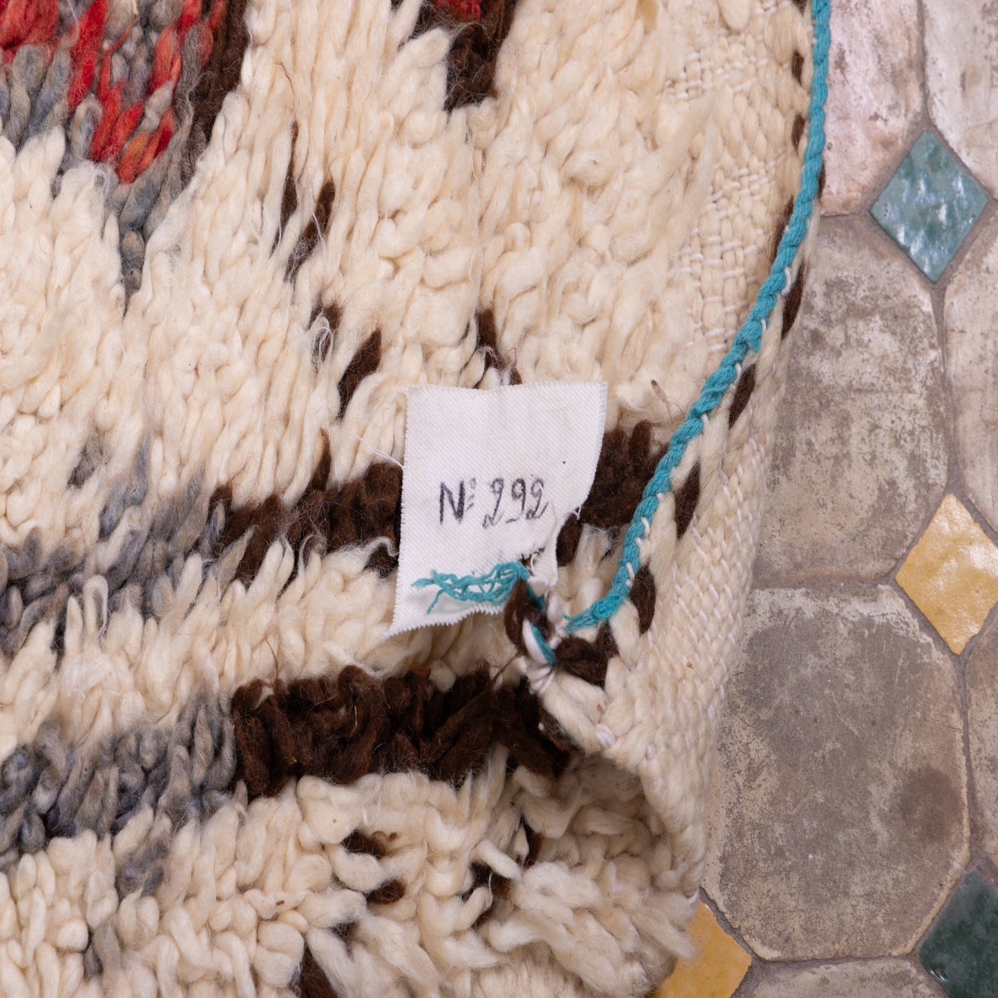 Vintage Moroccan Talsint Rug | Handwoven High-Pile Wool Carpet ; 9,19 ft / 5,91 ft