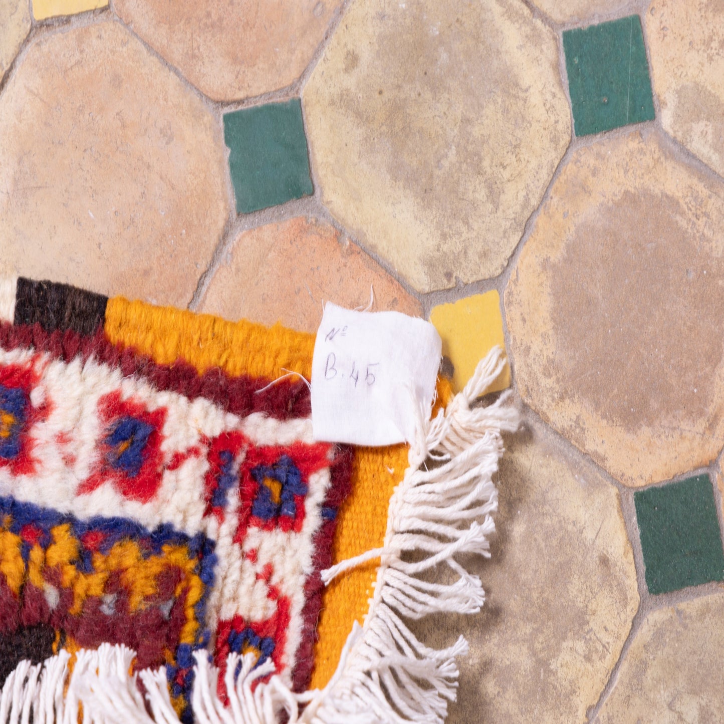 Handwoven Moroccan Akhnif Rug – Amazigh Berber Flatweave ; 4,92 ft / 1,97 ft