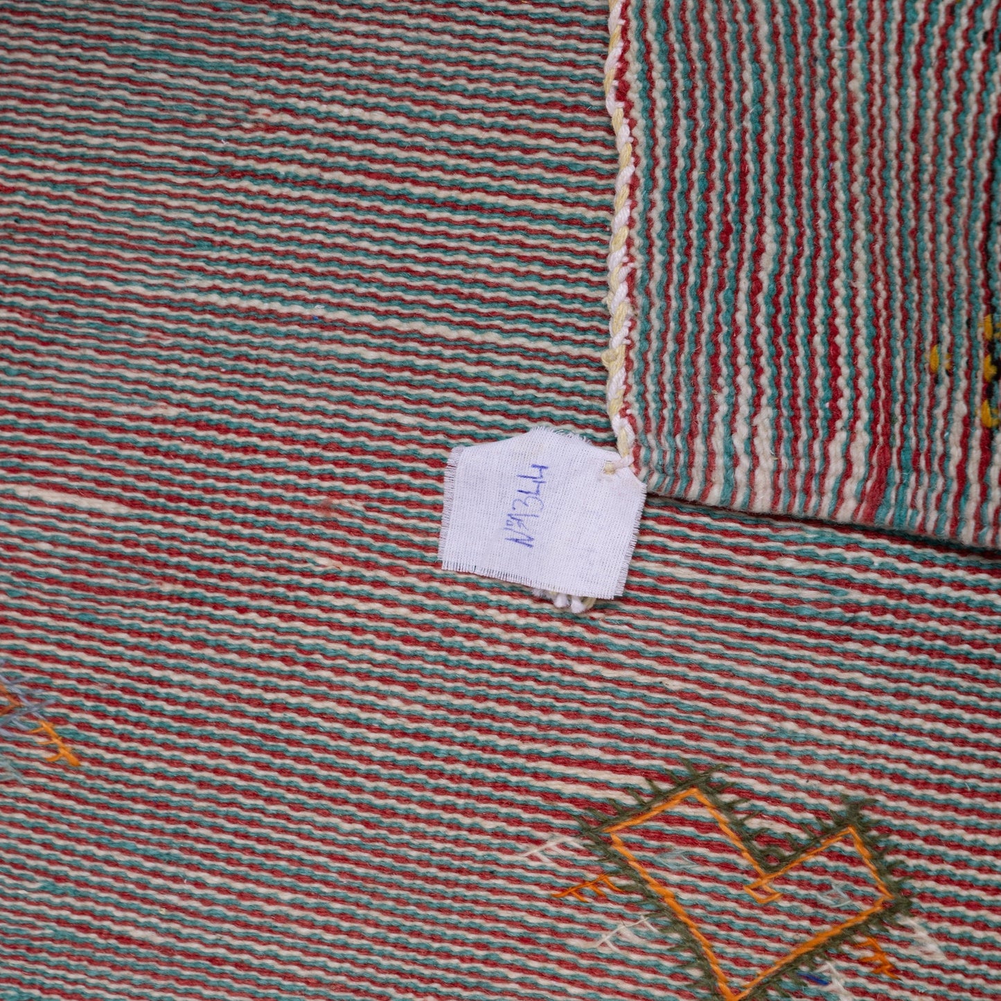 Handwoven Moroccan Akhnif Rug – Earthy Toned Berber Wool & Cotton Carpet