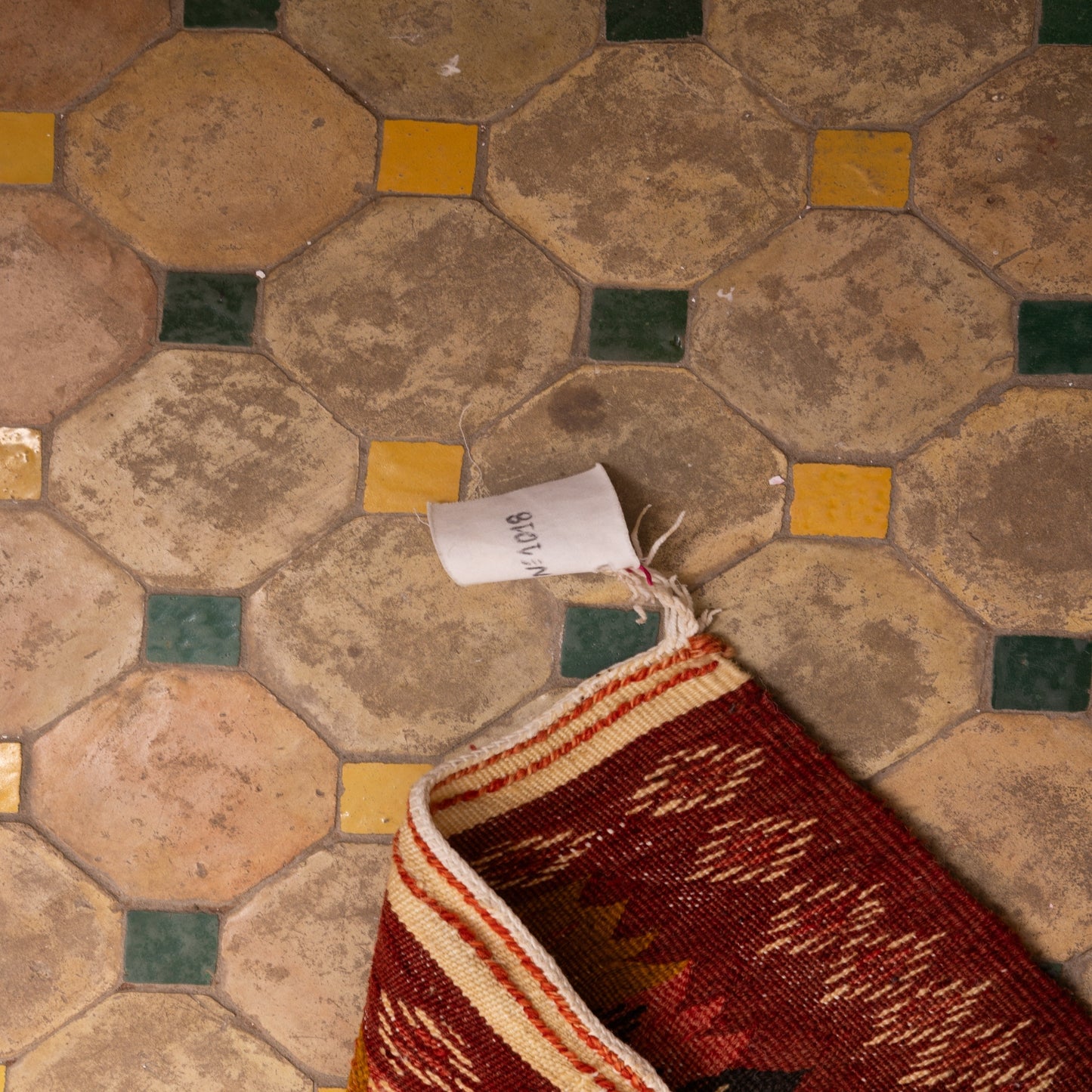 Moroccan Corridor Rug - Handwoven Runner - Earthy Tones & Geometric Panels
