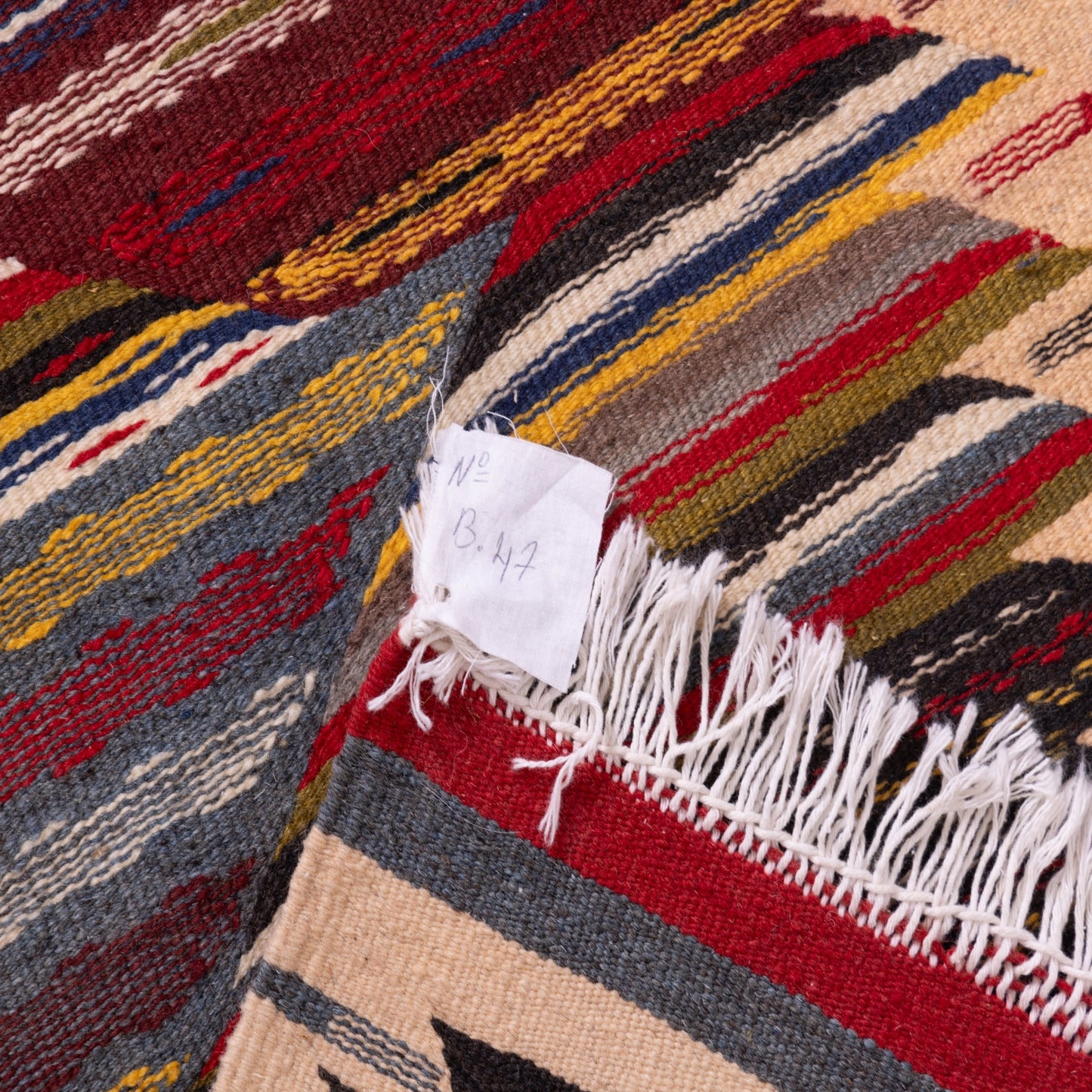 Handwoven Moroccan Akhnif Runner Rug – Bold Geometric Patterns ; 9,68 ft / 1,97 ft