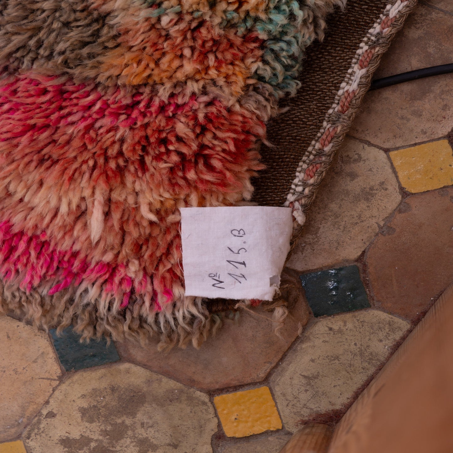 Vintage Moroccan Boujad Rug – Handwoven Wool Berber Carpet