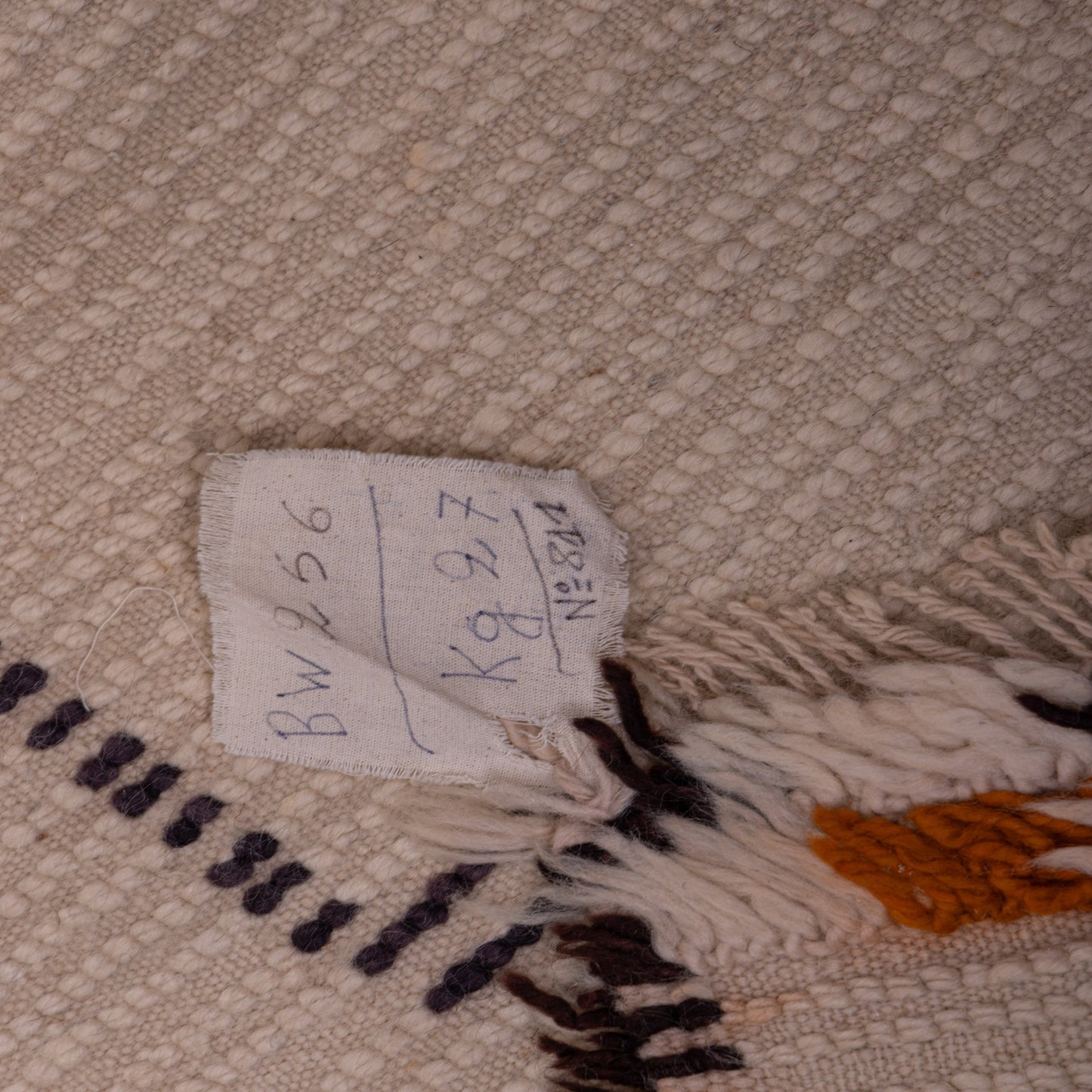 Authentic Handwoven Moroccan Beni Ourain Rug – Geometric Berber Wool Carpet ; 15,09 ft / 6,56 ft