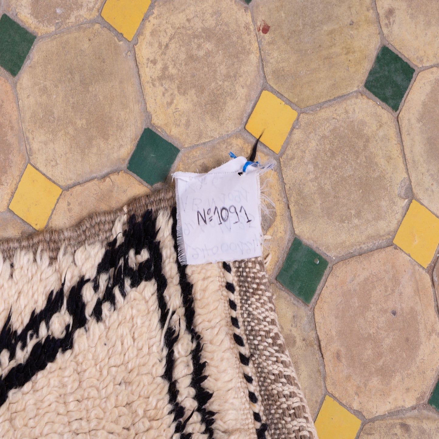 Vintage Moroccan azilale Rug Handwoven Moroccan Wool in Tribal Brown Geometry