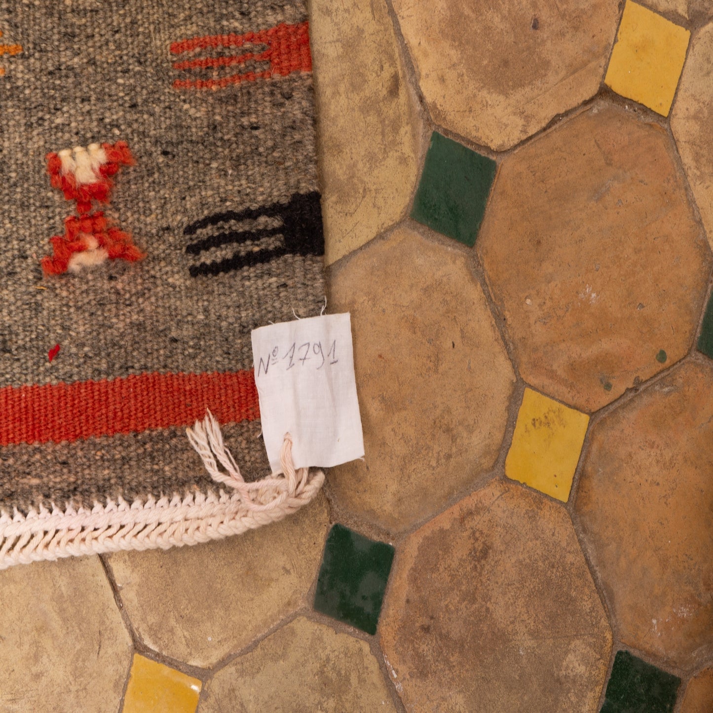 Moroccan Corridor Rug - Handwoven Berber Runner - Earthy Geometric Charm