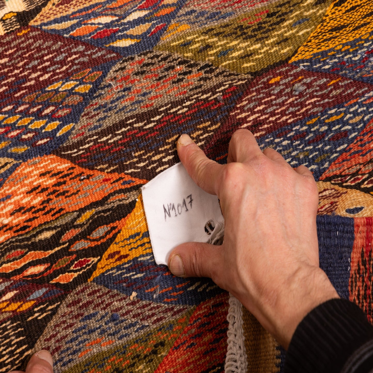 Moroccan Corridor Rug - Handwoven Runner - Tribal Mosaic Design
