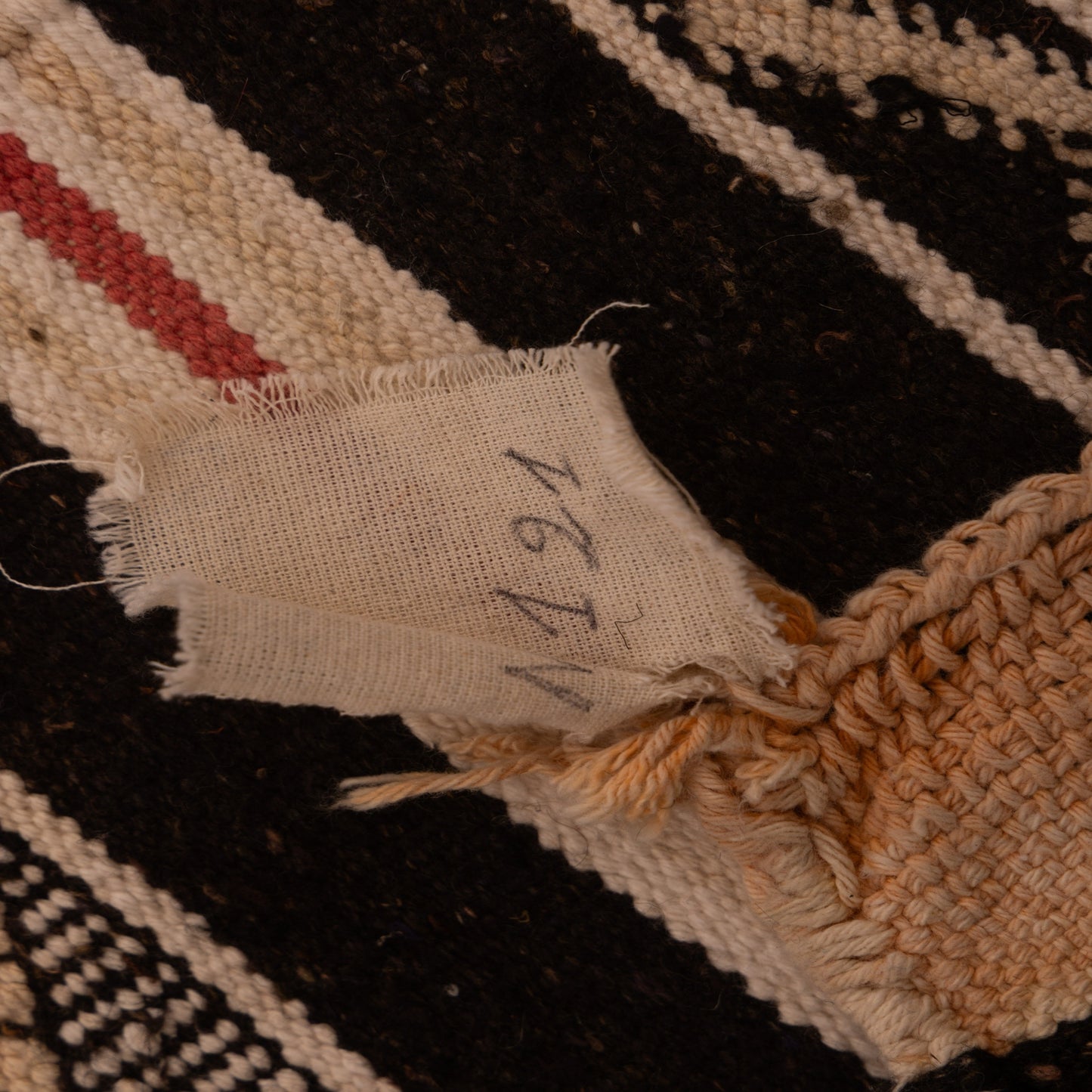Handwoven Wool Corridor Runner - Tribal Stripe Pattern