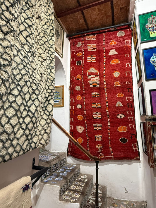 Handwoven Moroccan Runner Rug – Wool Berber Flatweave