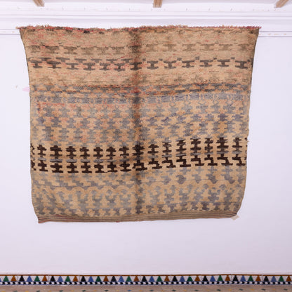 Vintage Moroccan Talsint Rug | Handwoven Berber Wool Carpet ; 7,71 ft /  6,73 ft