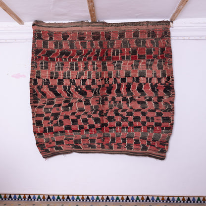 Vintage Moroccan Boujad Rug | Handwoven Berber Wool Carpet ; 8,20 ft / 6,56 ft