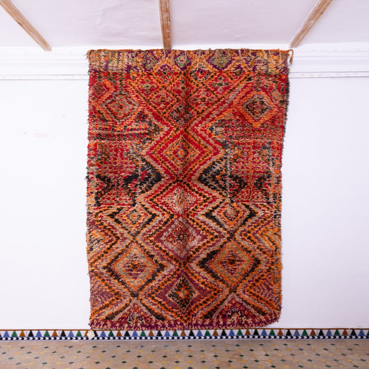 Vintage Beni Mguild Zayane Rug – 100% Wool, Handwoven Berber Rug from Morocco