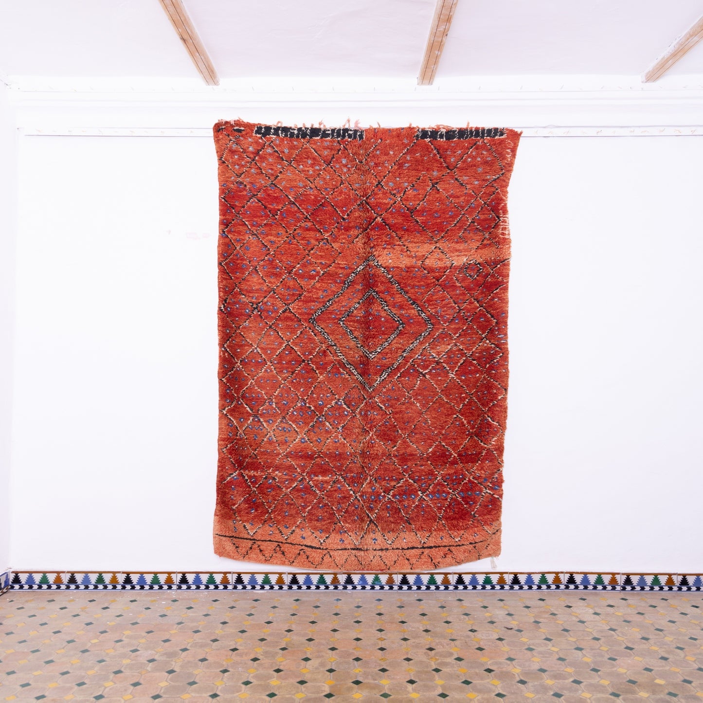 Vintage Beni Mguild Zayane Rug – 100% Wool, Handwoven Berber Rug from Morocco