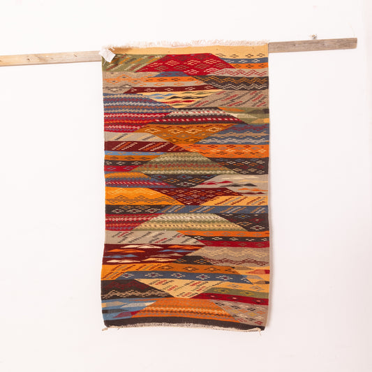 Moroccan Corridor Rug - Handwoven Runner - Modern Berber Style