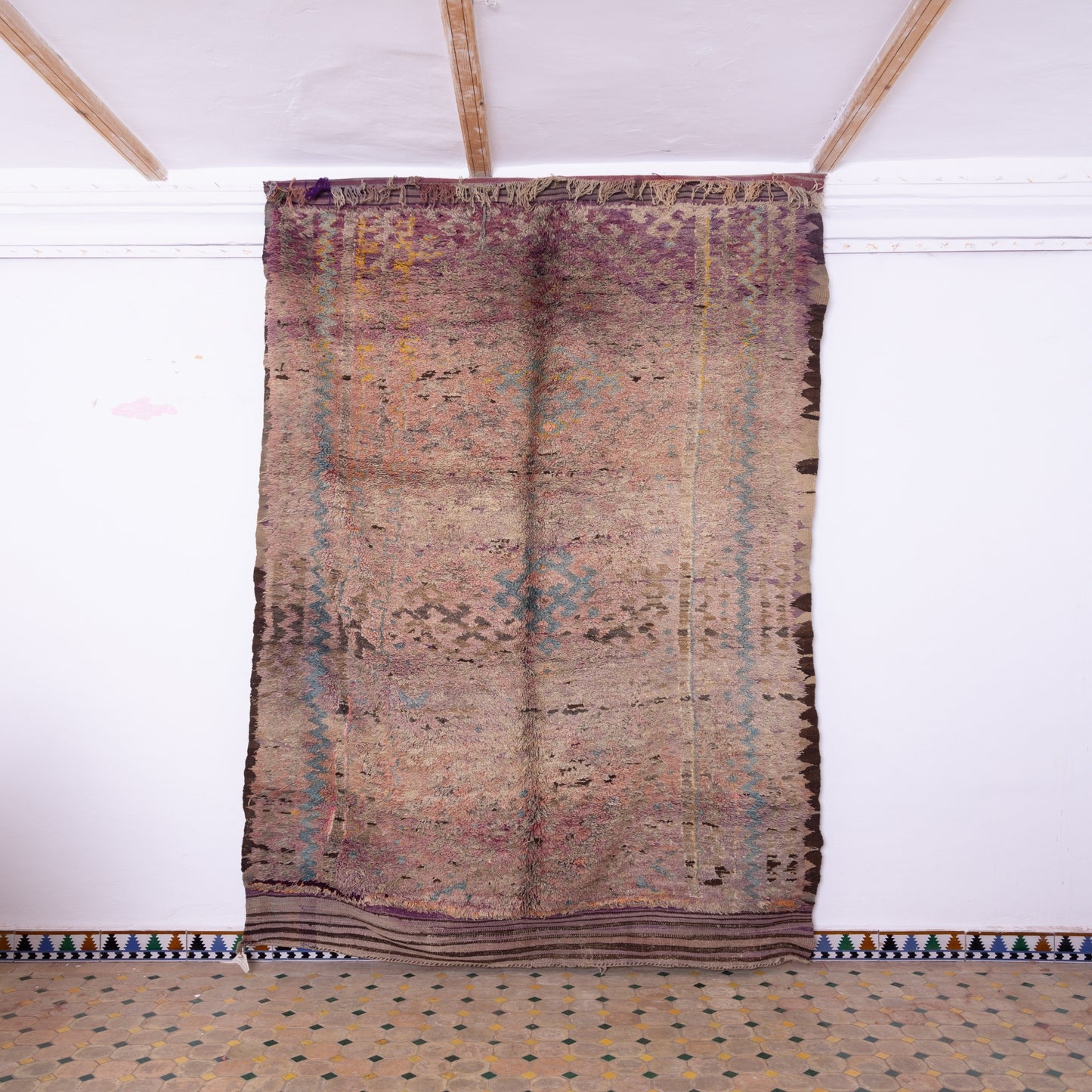 Vintage Moroccan Talsint Rug | Handwoven Wool Tribal Carpet ; 11,15 ft / 6,07 ft