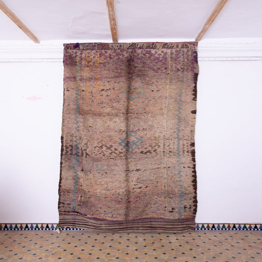 Vintage Moroccan Talsint Rug - Handwoven Wool Tribal Carpet