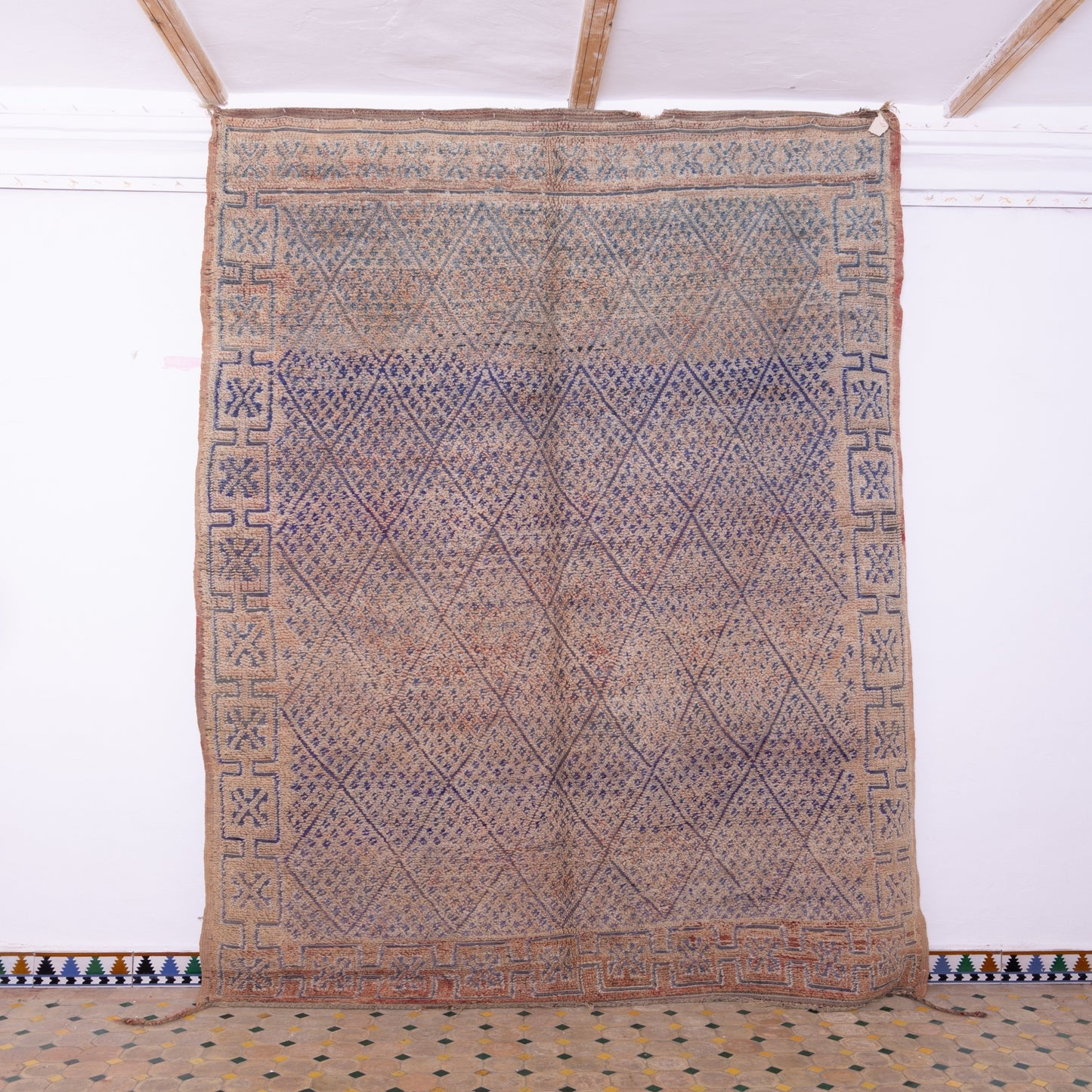 Vintage Beni Mguild Zayane Rug – 100% Wool, Handwoven Berber Rug from Morocco