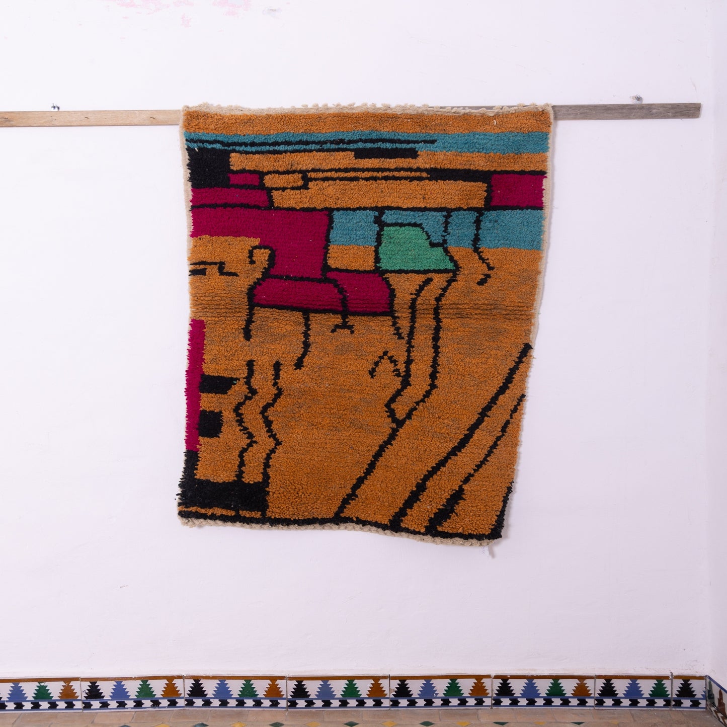 Authentic Handwoven Boujad Moroccan Rug – A Fusion of Art and Tradition