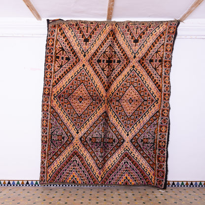 Vintage Beni Mguild Zayane Rug – 100% Wool, Handwoven Berber Rug from Morocco