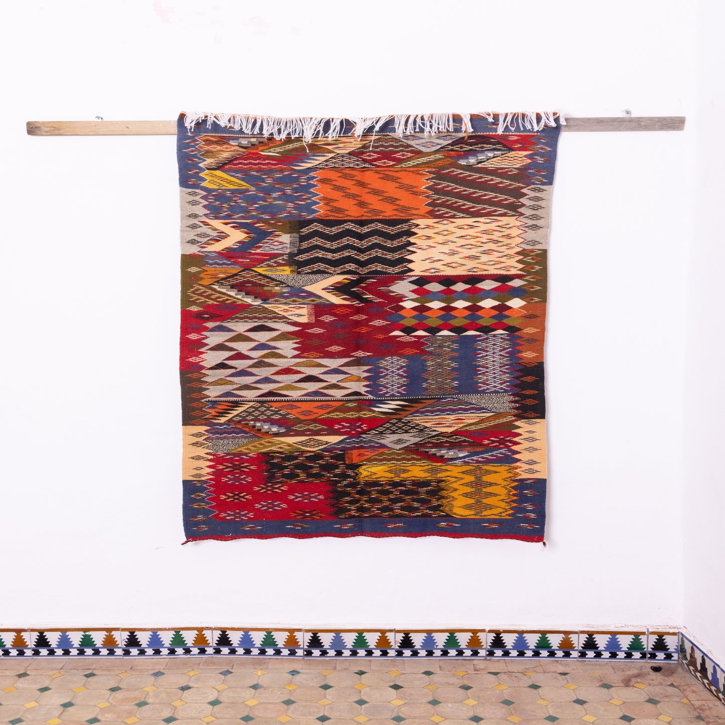 Handmade Moroccan Akhnif Rug – Authentic Berber Wool Carpet ; 5,41 ft / 3,44 ft