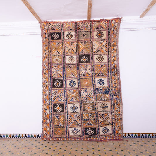 Vintage Beni Mguild Zayane Rug – 100% Wool, Handwoven Berber Rug from Morocco
