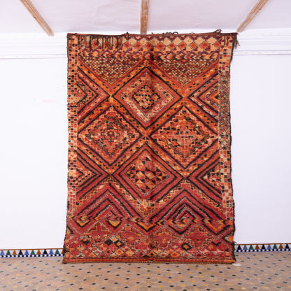 Vintage Beni Mguild Zayane Rug – 100% Wool, Handwoven Berber Rug from Morocco