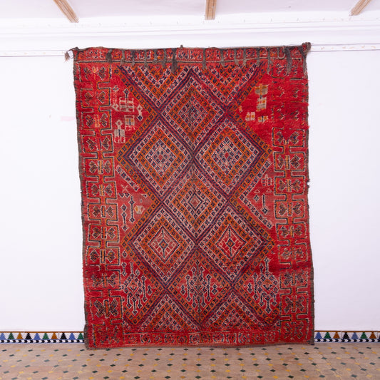 Vintage Beni Mguild Zayane Rug – 100% Wool, Handwoven Berber Rug from Morocco
