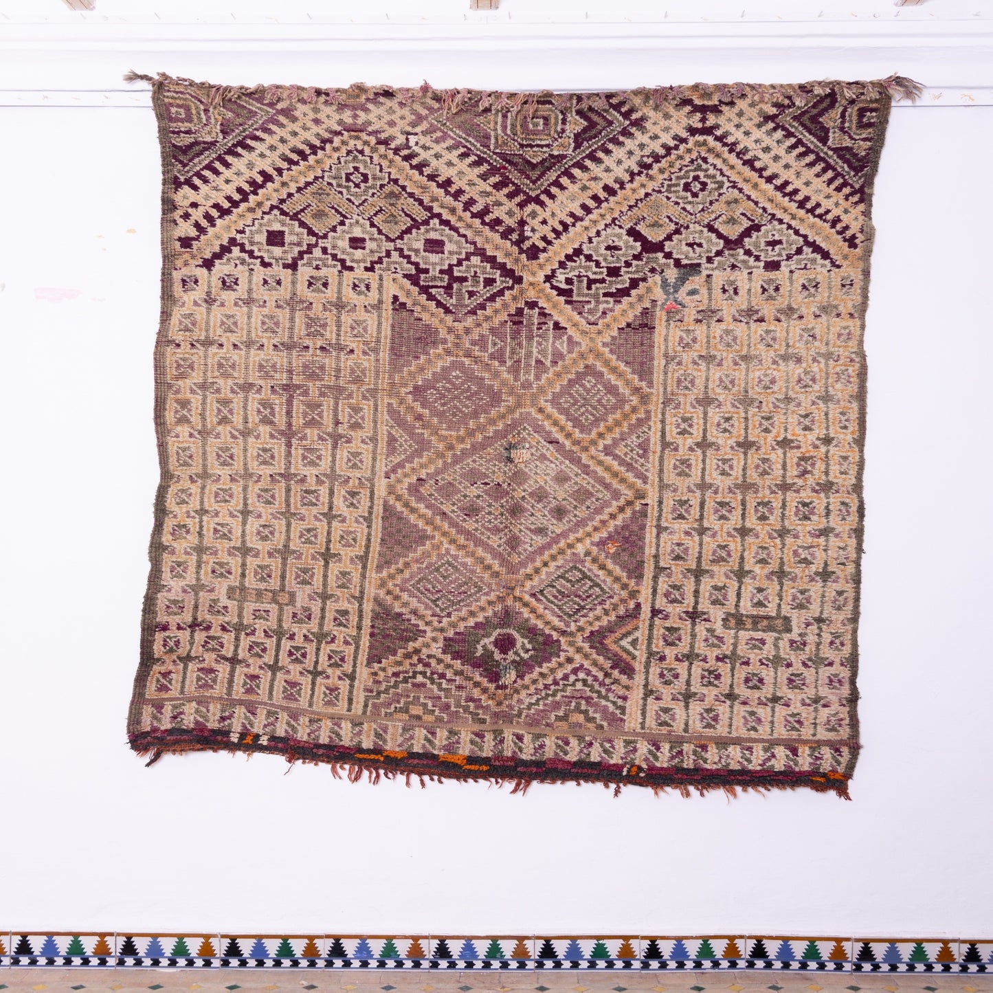 Vintage Beni Mguild Zayane Rug – 100% Wool, Handwoven Berber Rug from Morocco