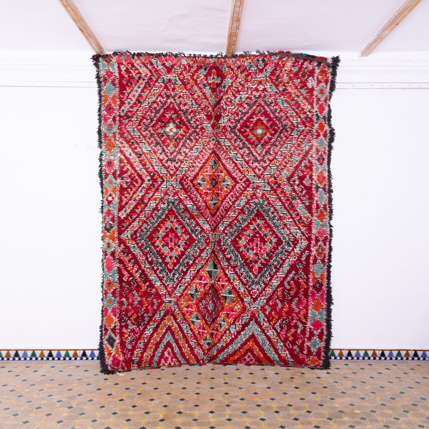 Vintage Beni Mguild Zayane Rug – 100% Wool, Handwoven Berber Rug from Morocco