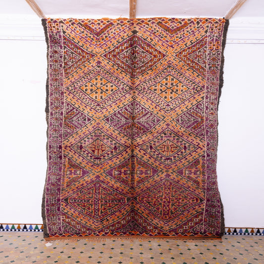 Vintage Beni Mguild Zayane Rug – 100% Wool, Handwoven Berber Rug from Morocco