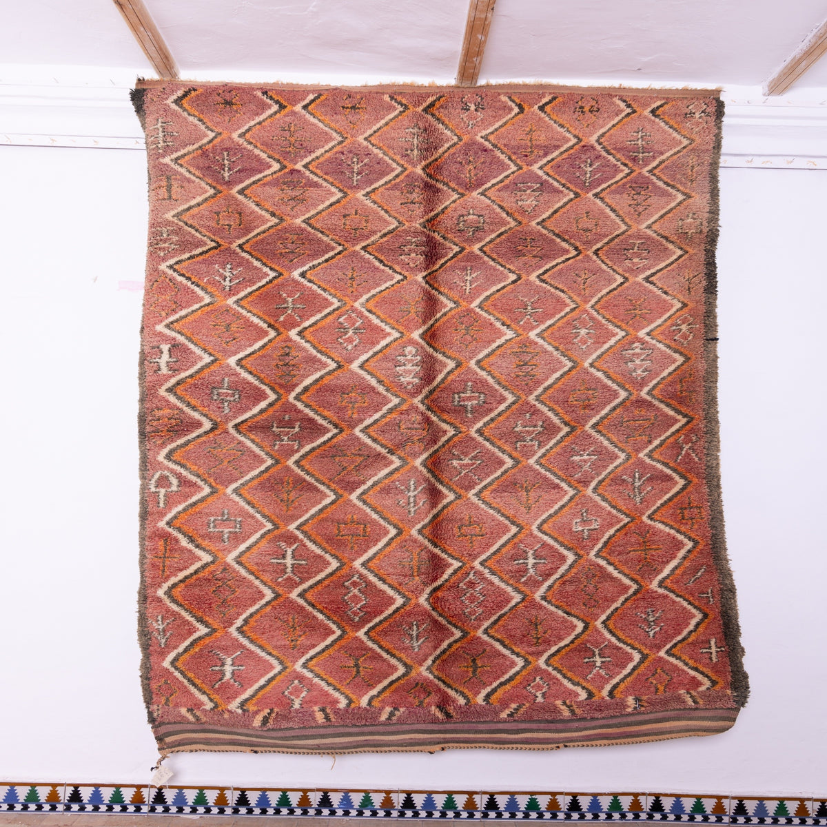 Vintage Beni Mguild Zayane Rug – 100% Wool, Handwoven Berber Rug from Morocco