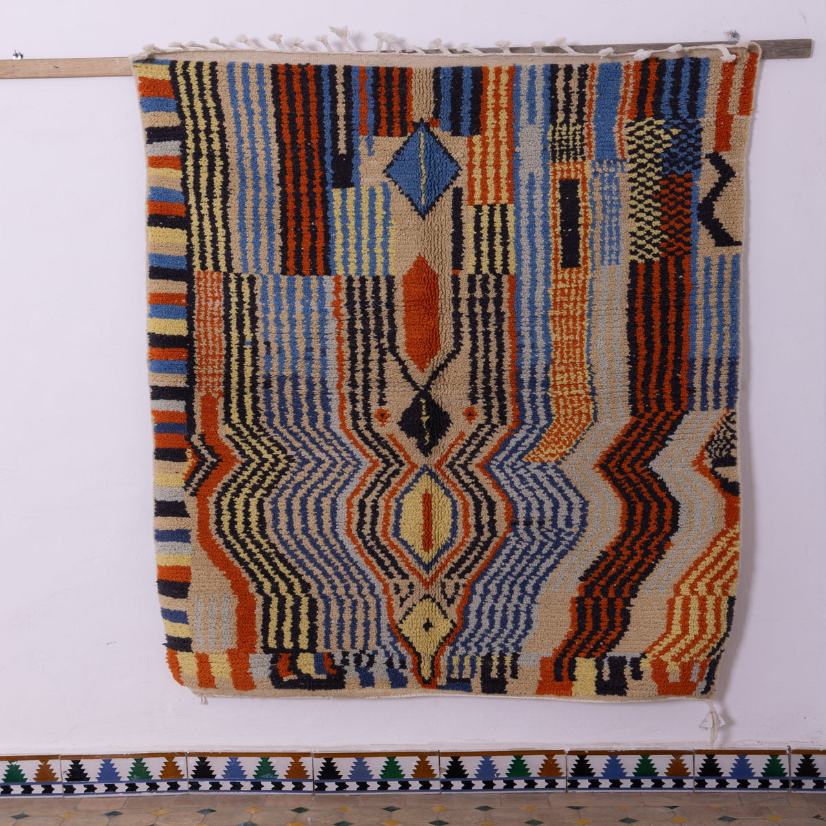 Brand-New Handwoven Moroccan Boujad Rug – A Stunning Artisan Piece for Your Home