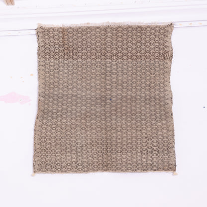 Handwoven Moroccan Akhnif Rug – Geometric Berber Diamond Weave ; 5,25 ft / 3,44 ft