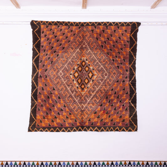 Vintage Moroccan Beni Mguild Rug – Handwoven Wool Berber Carpet