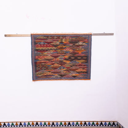 Authentic Handwoven Akhnif Rug – Moroccan Berber Elegance ; 3,44 ft  / 3,28 ft1.5