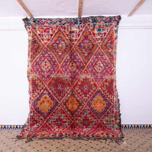 Vintage Beni Mguild Zayane Rug – 100% Wool, Handwoven Berber Rug from Morocco